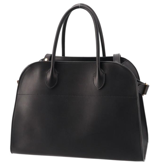 THE ROW マルゴー10 サドルレザー黒 THEROW ソフト マルゴー 10 レザー バッグ ブラック 黒 (The Row