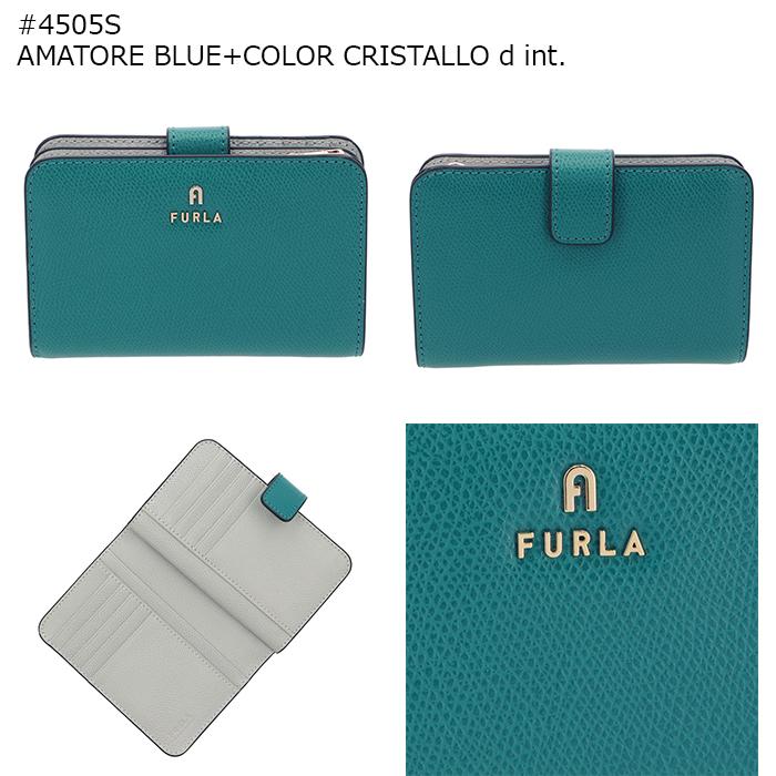 ☆未使用☆FURLA☆二つ折り財布☆ チューベローズ☆ライトブルー☆人気。 FURLA（フルラ） Furla Camelia コンパクト財布 S LAGUNA ライトブルー