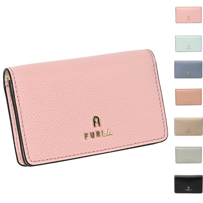 FURLA カードケース 二つ折り スモール カメリア ビジネスカード FURLA カードケース 二つ折り スモール カメリア ビジネスカード