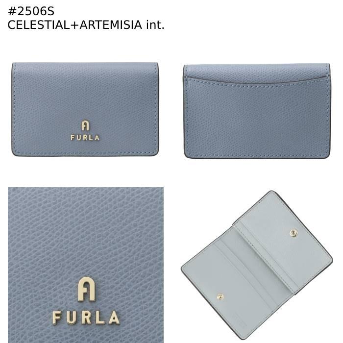 FURLA カードケース 二つ折り スモール カメリア ビジネスカード FURLA カードケース 二つ折り スモール カメリア ビジネスカード