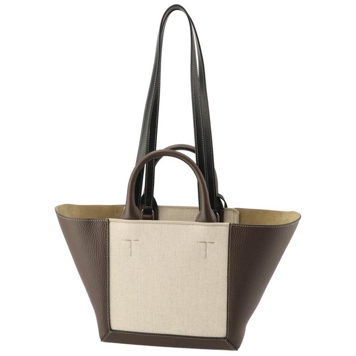 セール関税込☆TOD'S☆ダブルアップxキャンバス スモールトート
