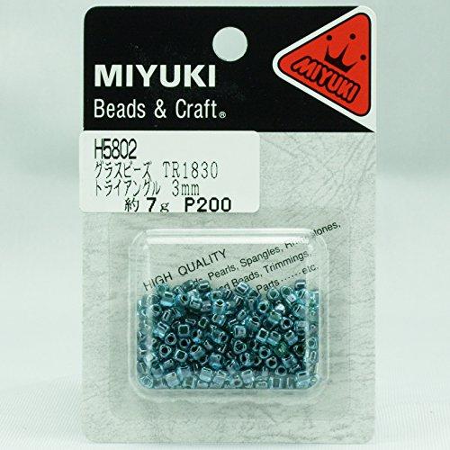 MIYUKI トライアングルビーズ 中 ブリスターパック 8/0 外径約3mm H5802 #TR1830 約7g入り|asagao-sutoa|02