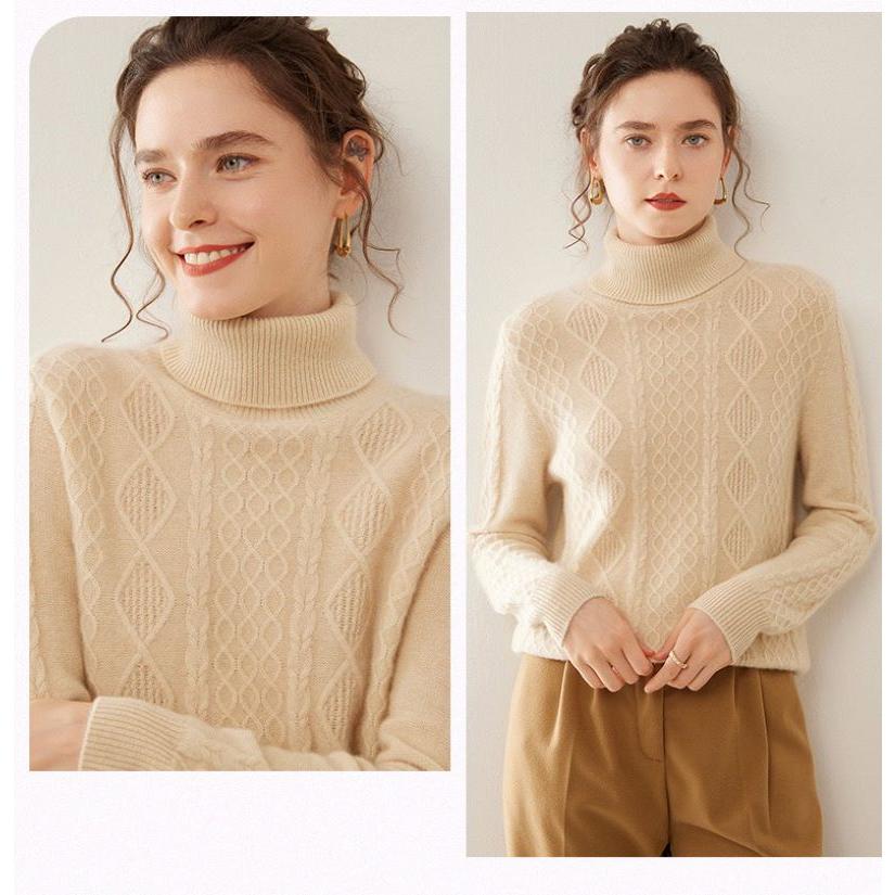 カシミヤセーター 100% ハイネック カシミヤ CASHMERE タートルネック