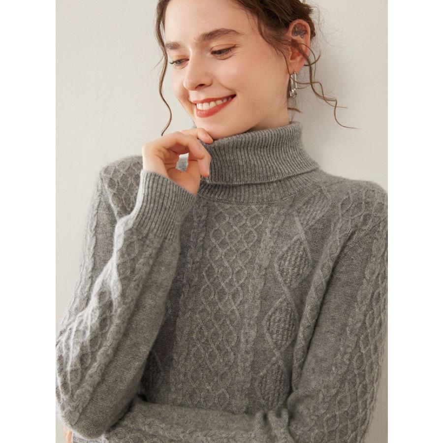 美品✨ジョンストンズ カシミヤ 100% ハイネック ニット カシミヤセーター 100% ハイネック カシミヤ CASHMERE タートルネック