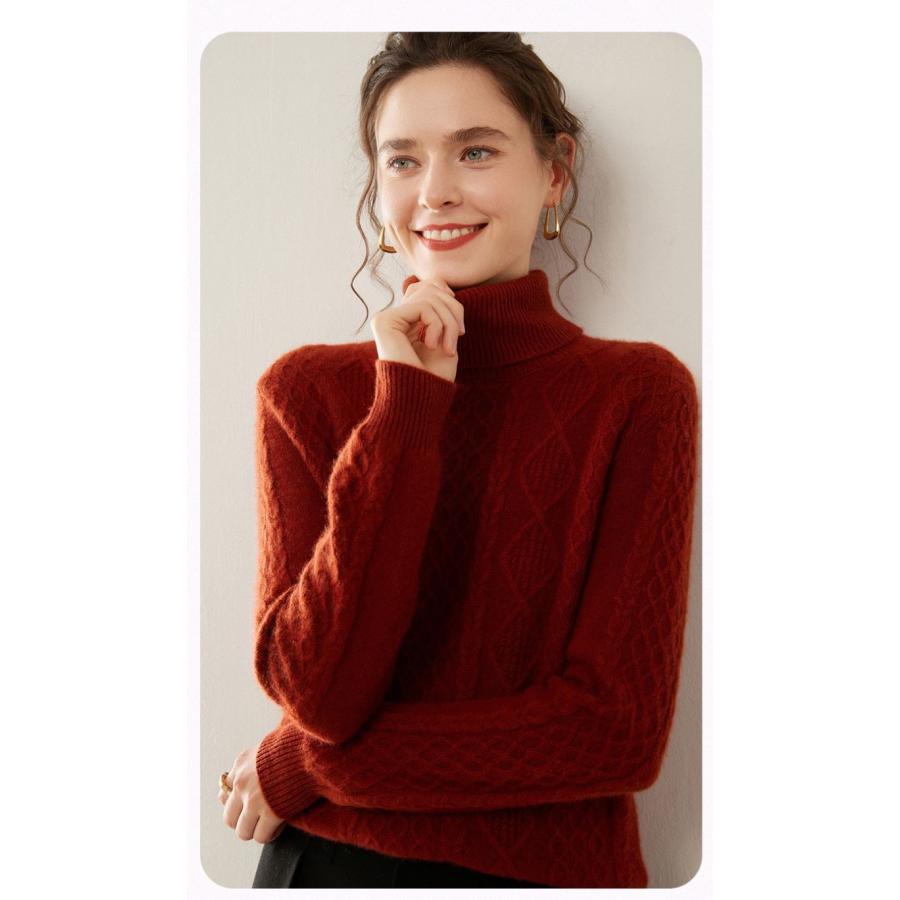 カシミヤセーター 100% ハイネック カシミヤ CASHMERE タートルネック