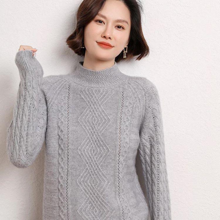 カシミヤセーター 100% カシミヤ ウールセーター レディースニット カーディガン 無地 シンプル 長袖 秋冬 冬 カシミヤ100％  フリーサイズ 2色 カシミヤセーター 100% カシミヤ ハイネックセーター レディース