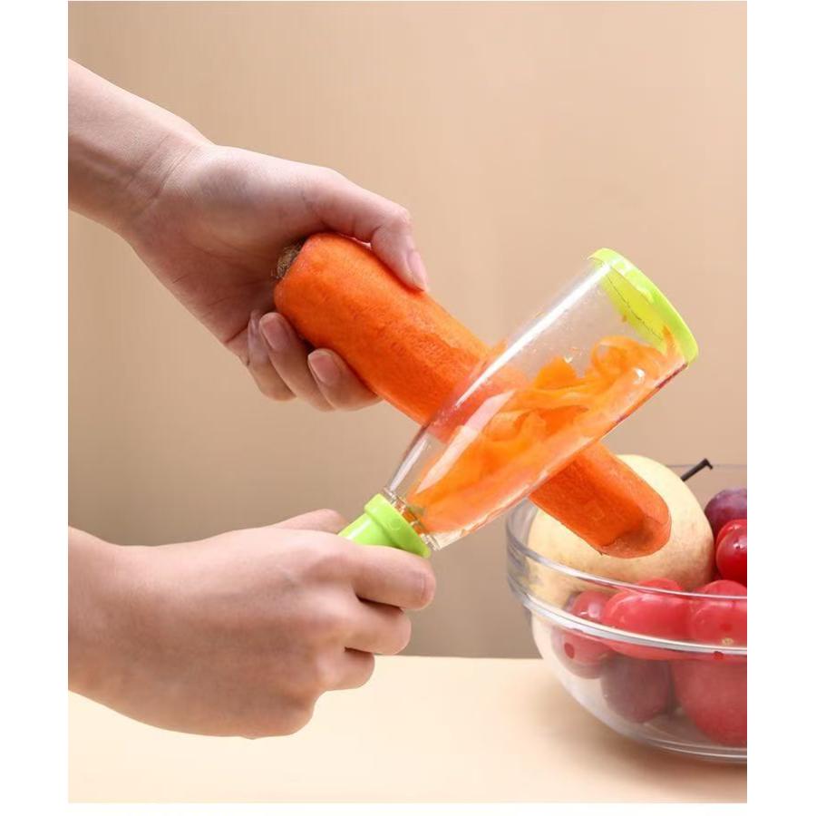 ピーラー 皮むき器 人参皮むき リンゴ皮むき こぼう 便利グッズ （ 皮 