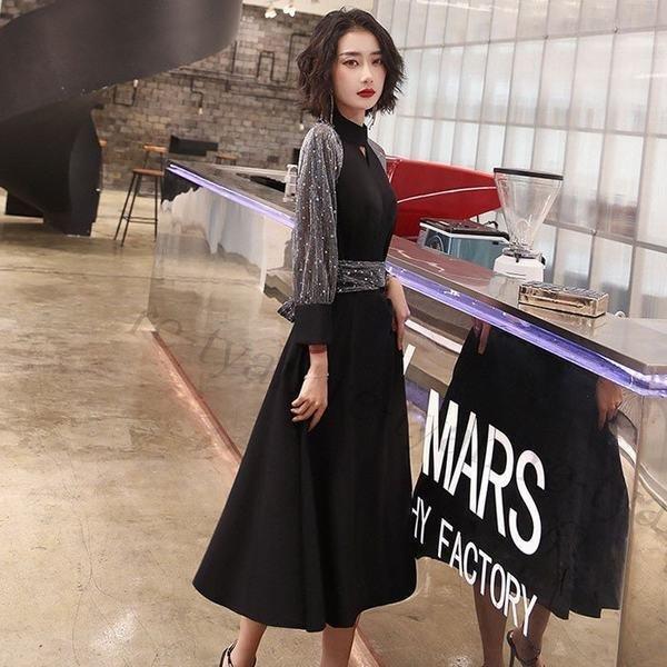 週間売れ筋 服装 ワンピース 結婚式 ミモレ丈 パーティードレス ウエディング 大きいサイズ 卒業式黒 披露宴 二次会 食事会 成人式 代30 代40代フォーマル 女性 上品 大人 パーティドレス カラー Xs