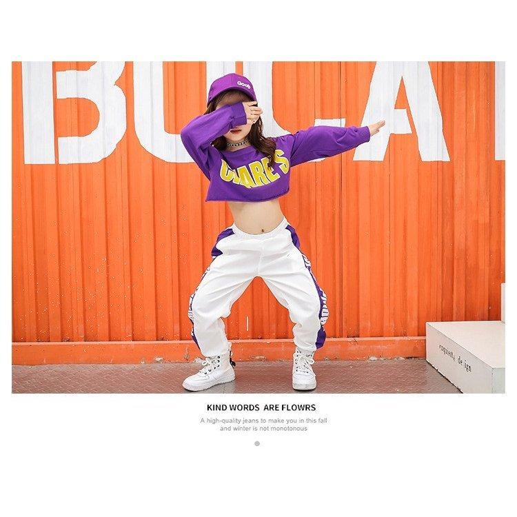 キッズ ダンス衣装 ヒップホップ キッズダンス ヒップホップ衣装 キッズ 韓国子供服練習着 HIPHOP JAZZ DS キッズ 体操服｜asagaoshoutenn｜05