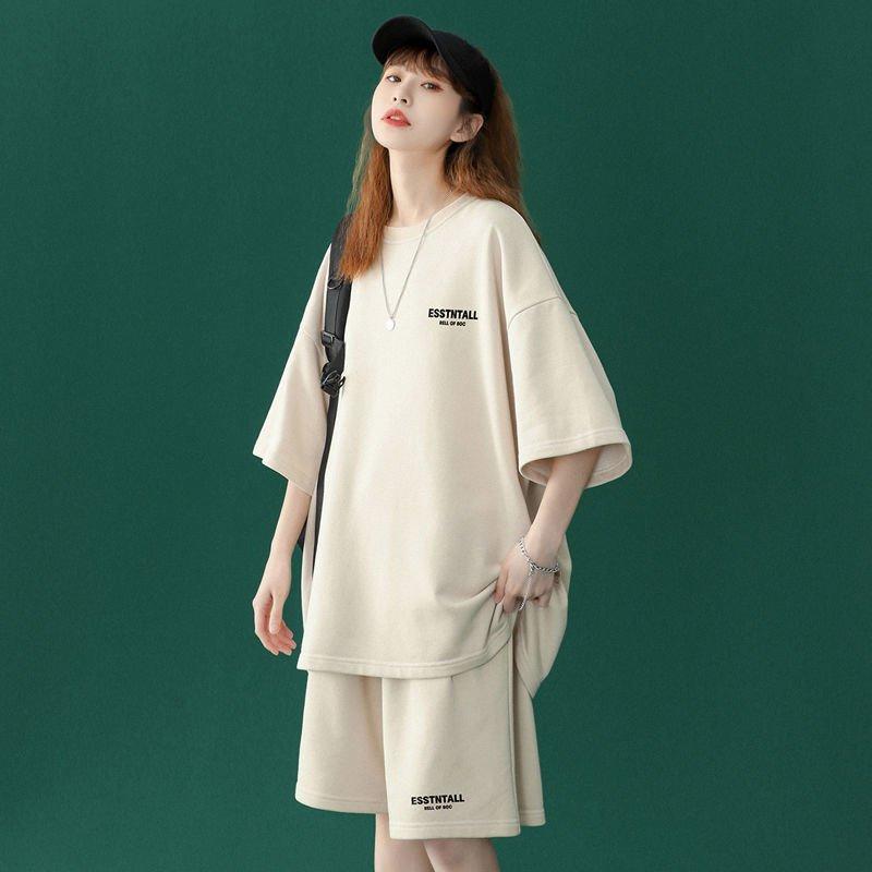 上下セット ゆったり セットアップ パジャマ ルームウェア レディース 夏 半袖 Ｔシャツ ハーフパンツ 可愛い 女性 寝間着｜asagaoshoutenn｜04