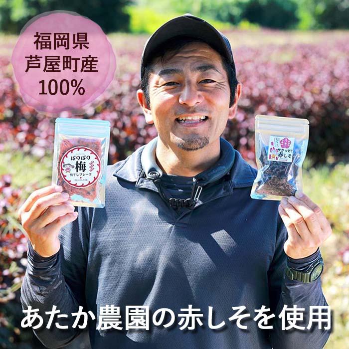 サクッと！赤しそ 20g×2袋 乾燥赤紫蘇 無添加 無着色 砂糖不使用