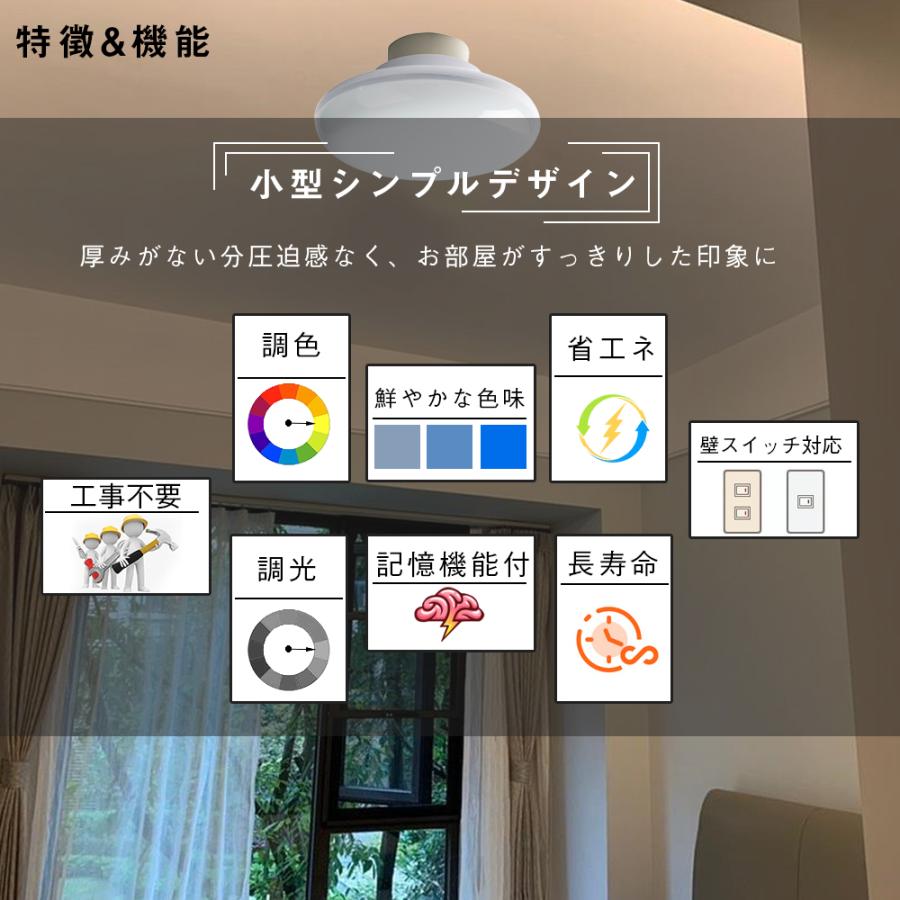 LEDシーリングライト 25W 50000h長寿命 5000lm 明るさ シーリング