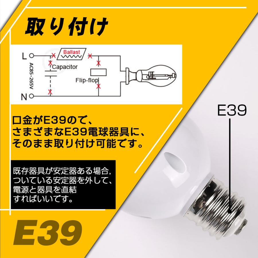 LEDコーンライト 80w 800W水銀灯相当 12800lm高輝度 e39口金 IP65防水
