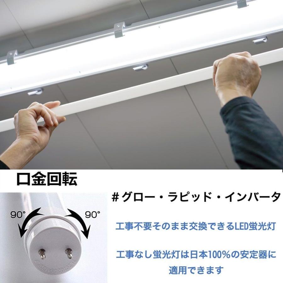 2本入り]直管型LEDランプ 40W形 LED蛍光灯 消費電力20W 口金G13(回転式