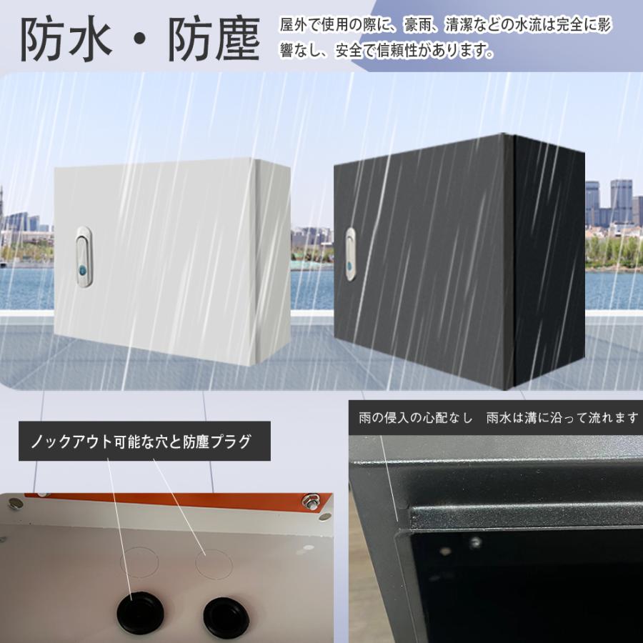 30*14*25cm」スチール電気ボックス ウオルボックス 耐候ボックス