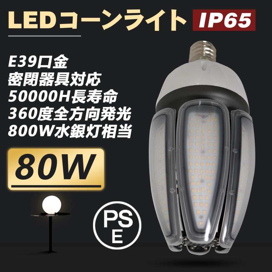 LED コーンライト 80w 水銀灯の代替品 コーン型 led電球 led 水銀灯
