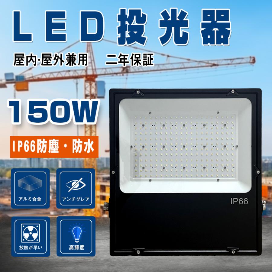 LED 屋外照明器具 LED投光器 高輝度24000ルーメン 150W 作業灯 広角120