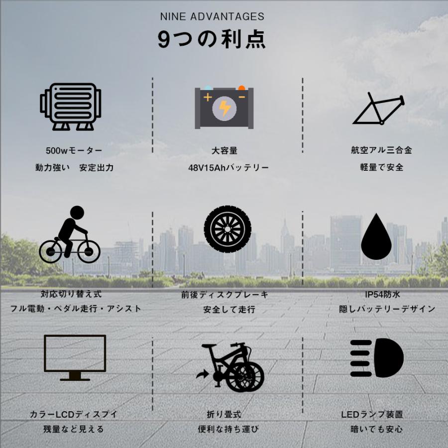 フル電動自転車 20インチ 電動バイク アクセル付き マウンテンバイク