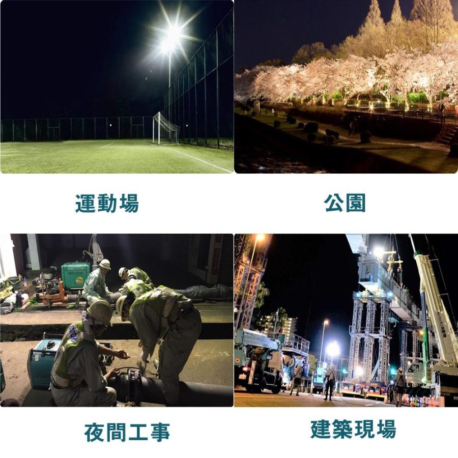 LED投光器 フラッドライト100w 超薄型 led作業灯 防水加工 5m・AC