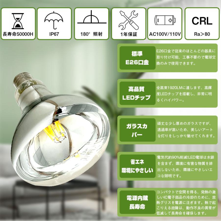 LED電球 ボール型 E26 12W ボール電球 レトロ エジソン球 広配光 LED