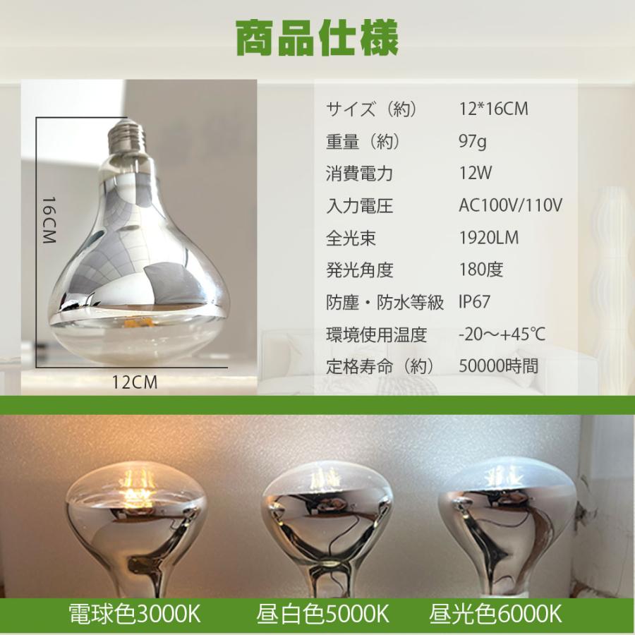 LED電球 ボール型 E26 12W ボール電球 レトロ エジソン球 広配光 LED