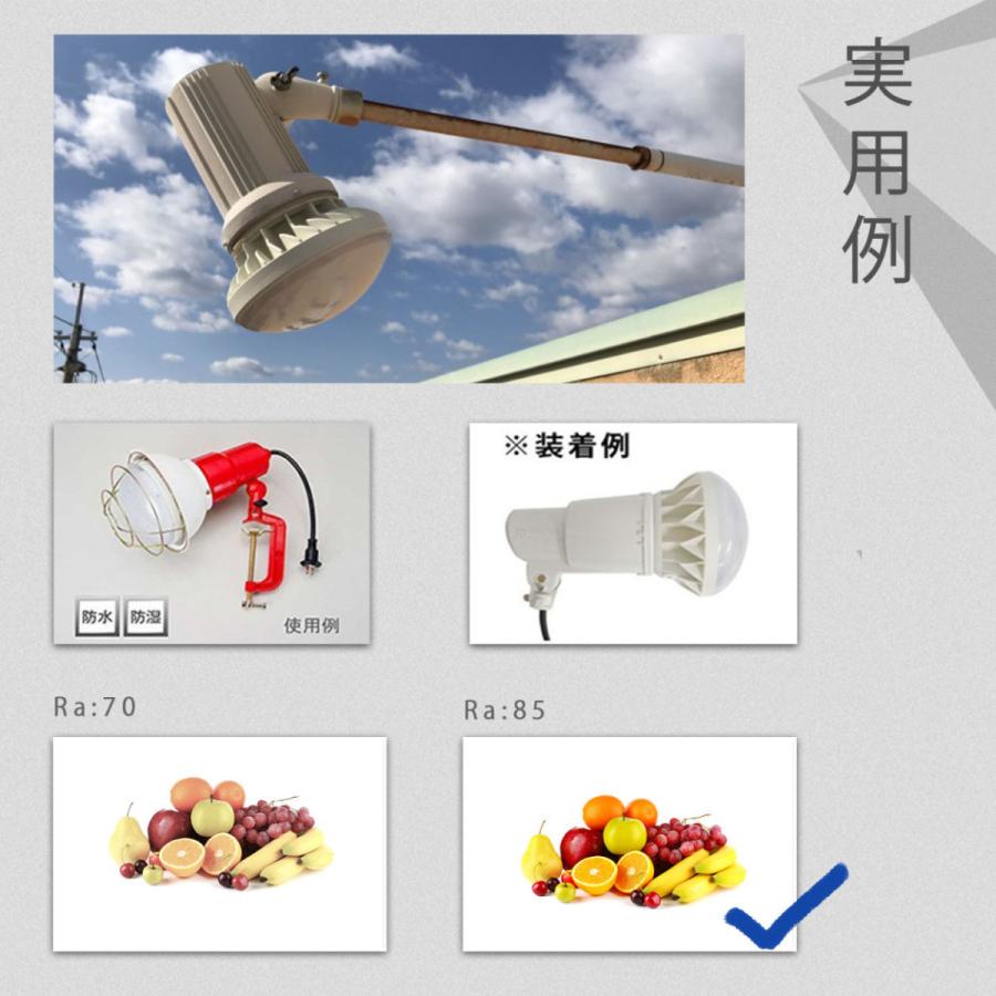 バラストレス水銀灯 PAR56 LEDビーム電球 80W 省エネ E39口金 700Wバラストレス 水銀灯相当 IP66防雨 水銀ランプ LED産業用ライト 高天井照明器具 昼白色｜asahi-led｜05