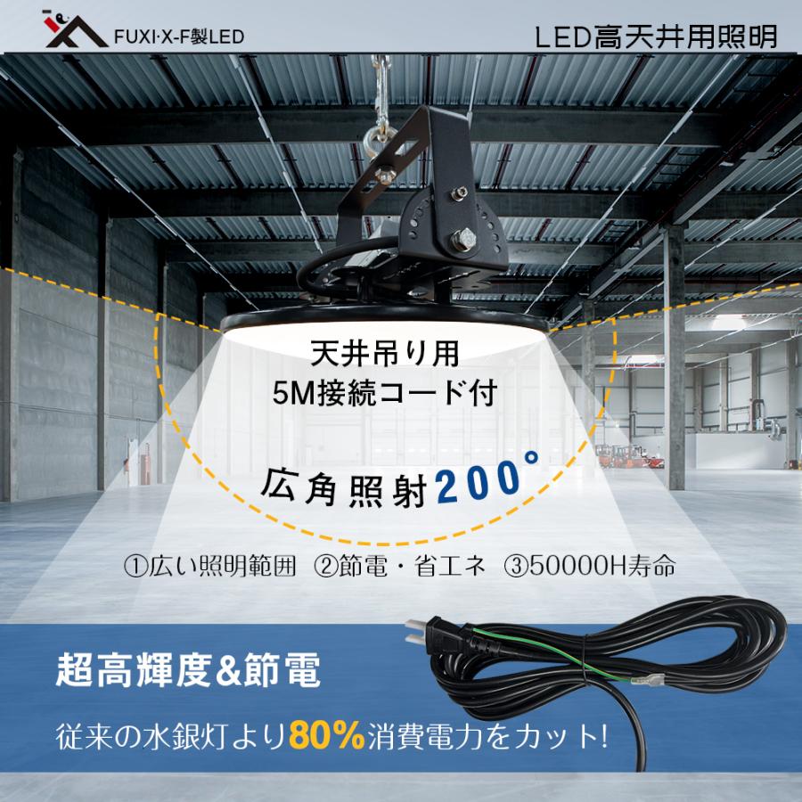 高天井照明 LEDハイベイライト LED高天井灯 100W/150W/200W UFO型 LED