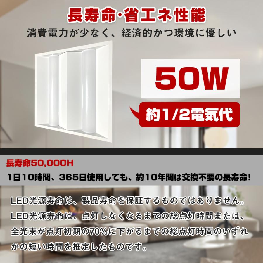 LED照明器具 LED乳白パネル 埋込形器具一体 天井 LED蛍光灯ベース照明 
