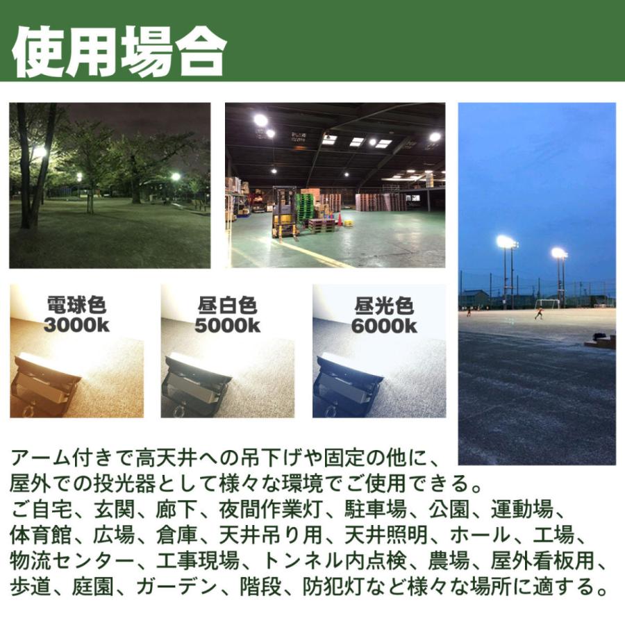 高天井用LED照明 200W LED高天井灯 LED投光器 LED作業灯 LED工場灯