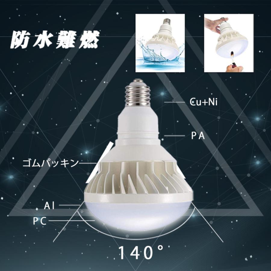 [2年保証] ledビーム電球 80ｗ e39口金 PAR56 IP66防水 投光器 700~800W相当 バラストレス水銀灯形 看板用LED照明 高天井照明 屋外led 作業灯 倉庫 工場｜asahi-led｜07