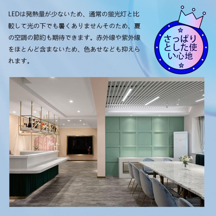 逆富士型LED 25w高輝度4000lm lED蛍光灯×2灯器具相当 一体型蛍光灯 CE