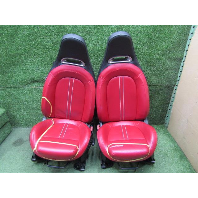 アバルト 595 312142 フロントシート 左右セット レザー 送料【L2