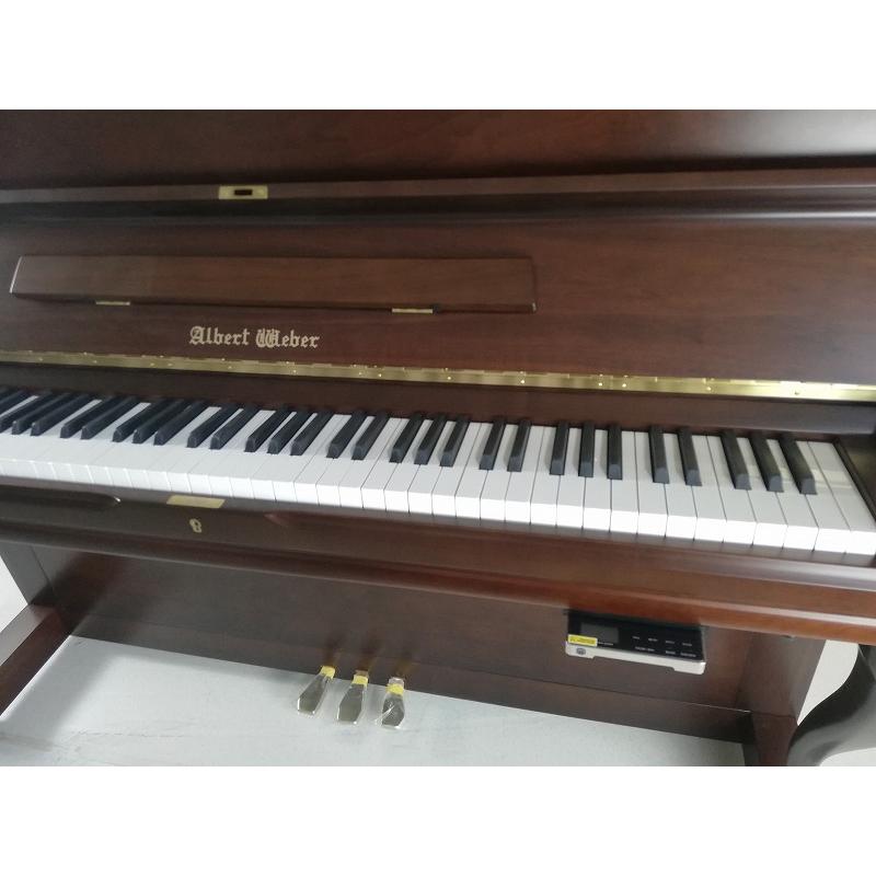 中古ピアノ　アップライトピアノ　Albert Weber　U-121　新品消音機付き｜asahi-piano｜03