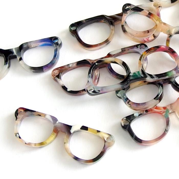 10個 アクリルチャーム メガネ 人気のマーブルカラー アクセサリー パーツ 材料 卸 ハンドメイド 手芸 Acparts0077 10 手芸材料のお店 Craft Tamago 通販 Yahoo ショッピング