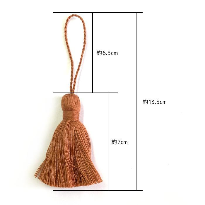 タッセル フリンジ チャーム くすみカラー 大きめ 13.5cm 10個 資材