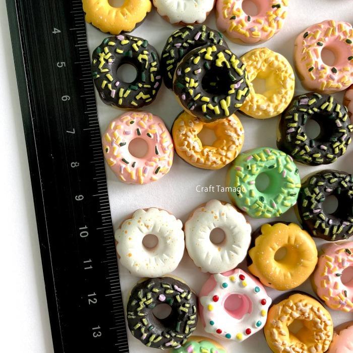 デコパーツ ドーナツアソート 直径約20mm 約17個前後 ドーナッツ 約50g