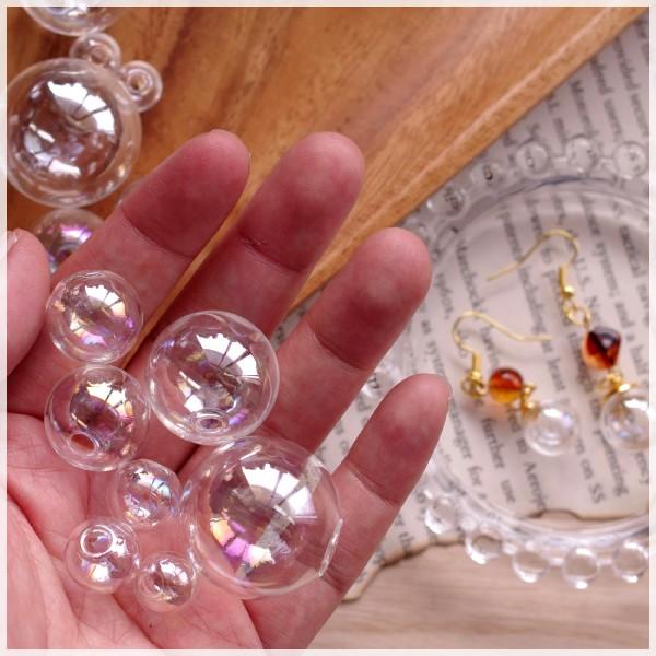 ガラスドーム シャボン玉 オーロラ加工 10mm Craft Tamago オリジナル