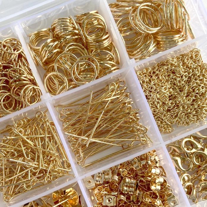 金具＆工具 ハンドメイドアクセサリー スターターキット 計18種