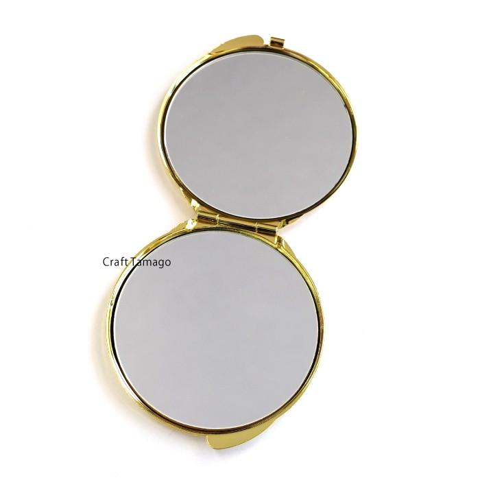 レジン用土台 コンパクトミラー ラウンド型 62mm 1個 資材 素材
