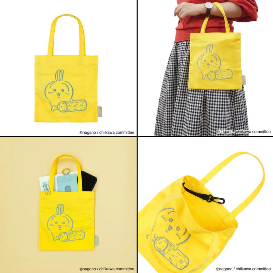 ちいかわ 刺繍ミニトート ちいかわ ハチワレ うさぎ モモンガ くり