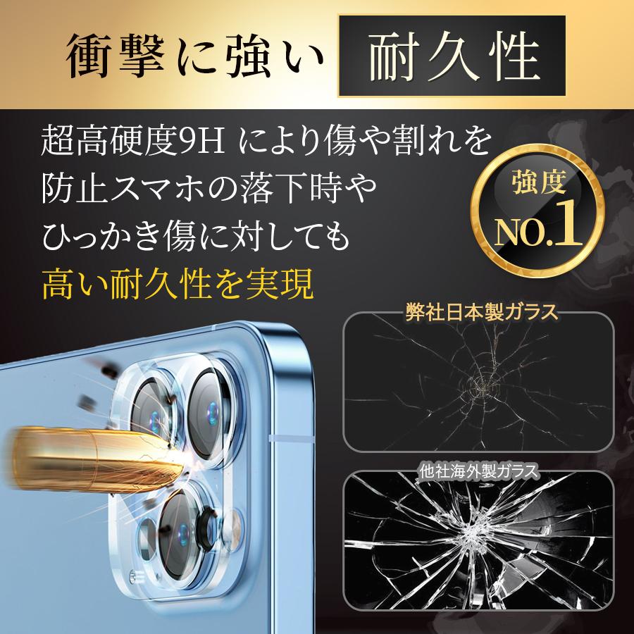 2枚セット iPhone14 保護フィルム ガラスフィルム + カメラカバー レンズカバー 組み合わせセットアイフォン アイホン 日本製｜asahi88｜16
