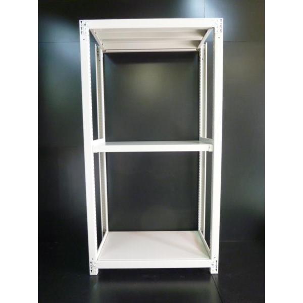 中軽量ラック/スチールラック/スチール棚/業務用/軽量ラック/H1800×W1500×D600×3段/1段200ｋｇ/アイボリー色※営業所止め限定