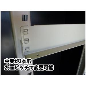 中量ラック/スチールラック/スチール棚/業務用/中量ラック/H1800×W1555×D930×4段/1段500ｋｇ/アイボリーorグリーン※営業所止め限定の画像