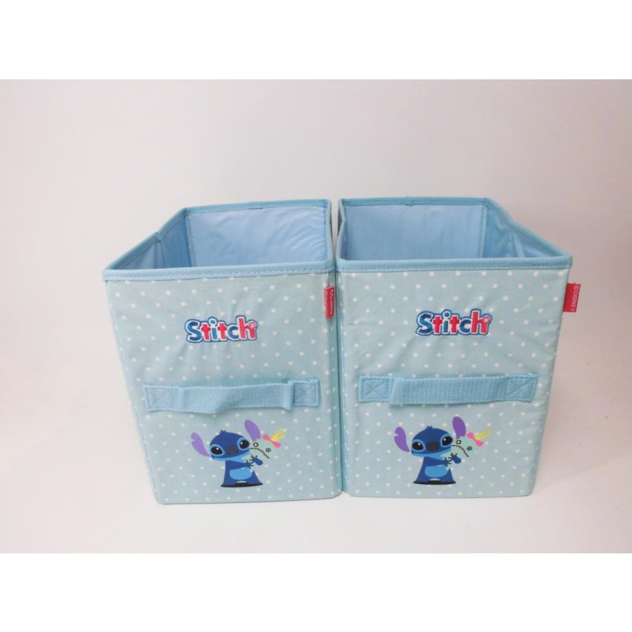 定価2000円×2個セット】ディズニー スティッチ布製収納ケース LX4245