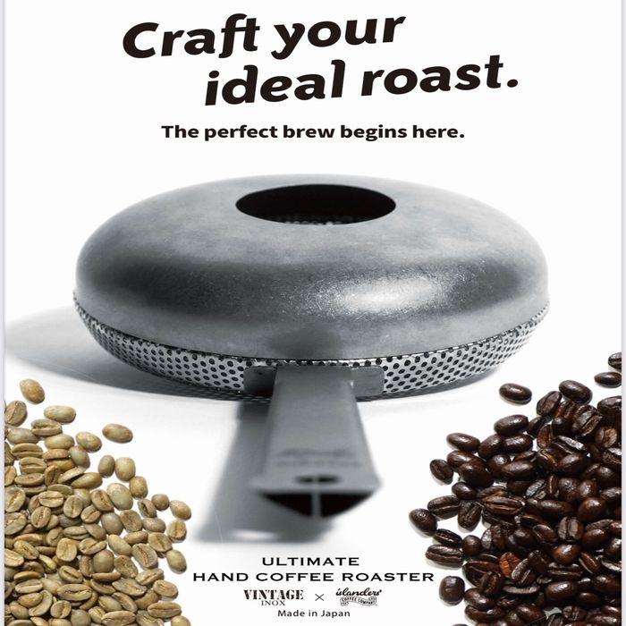自作　手回しコーヒー焙煎器　ハンドロースター手作り　焙煎の解説書付き JUNRED（ジュンレッド） 手網焙煎 お試し生豆 200g付 セット