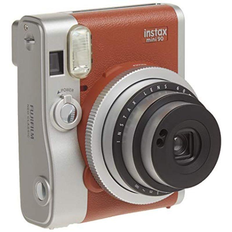 FUJIFILM インスタントカメラ チェキ instax mini 90 ネオクラシック ブラウン INSTAX MINI 90 BROW｜asahihonpo