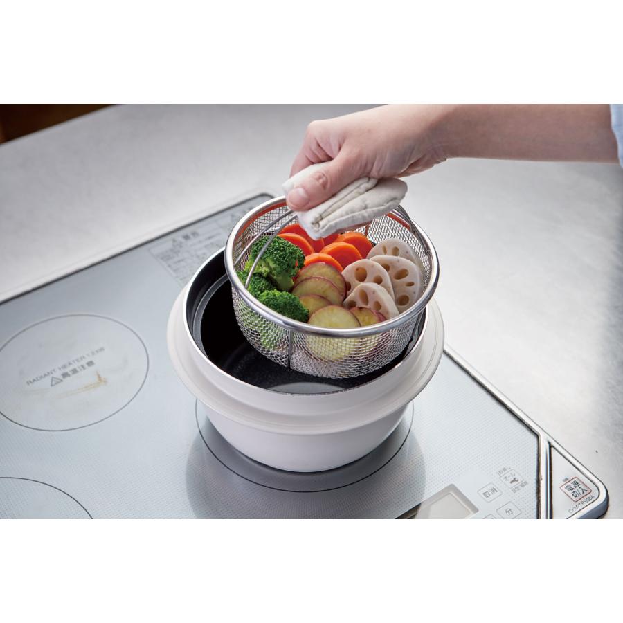 アサヒ軽金属 蒸し器 IH ガス せいろ スチーマー 蒸し野菜 アサヒ釜
