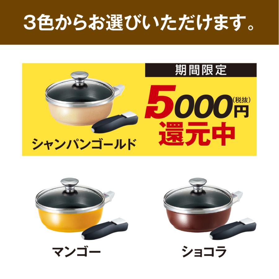 アサヒ軽金属 フライパン IH ガス 深型 蓋付き ハンドル 取っ手
