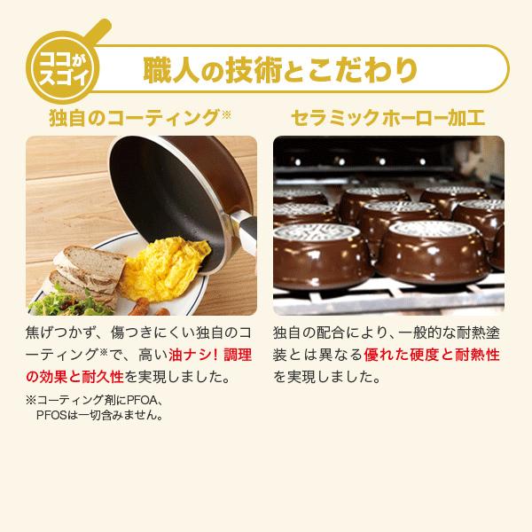アサヒ軽金属 フライパン ピタパン 深型 24cm ショコラ IH ガス火 対応