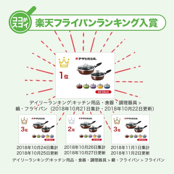 アサヒ軽金属 フライパン セット オールパンダブル(26)+(22 アサヒ軽金属 フライパン セット オールパンダブル(26)+(22